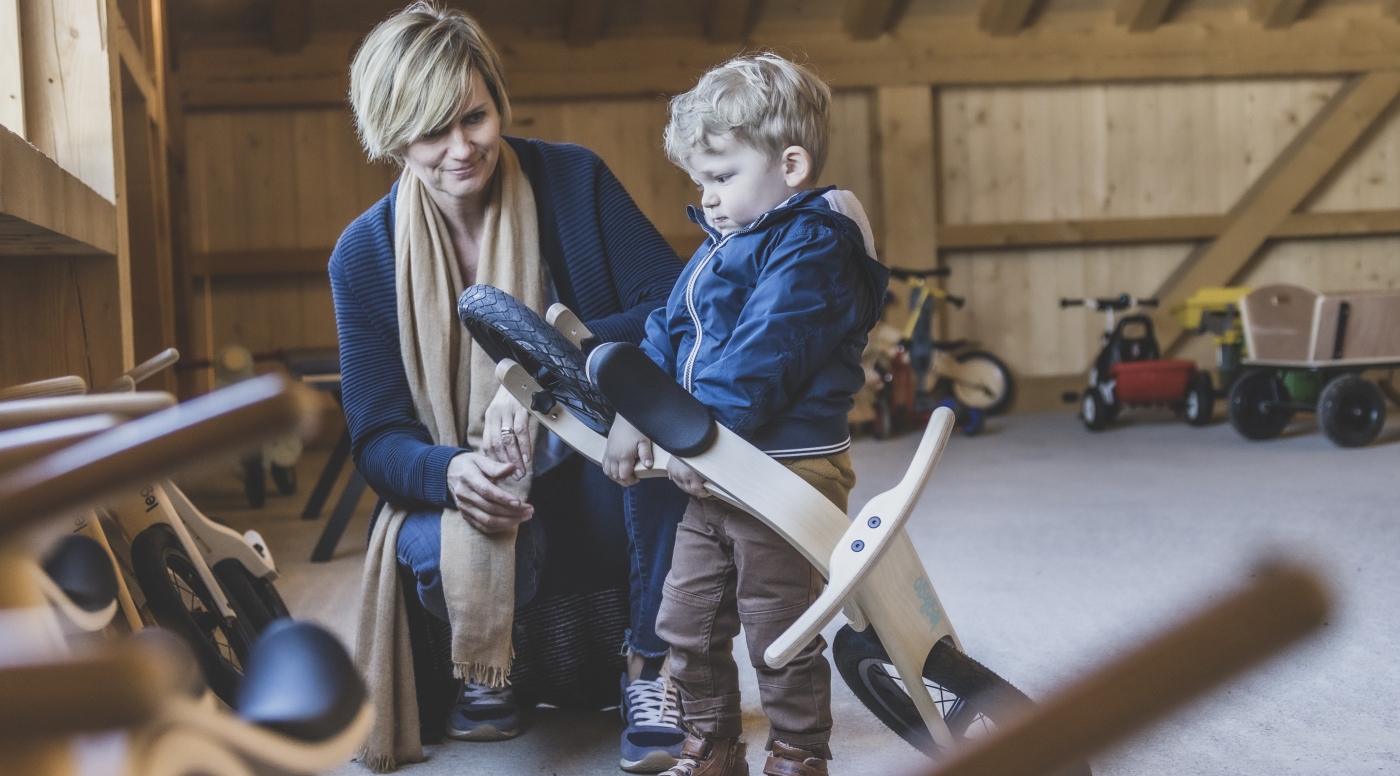 Spieletenn Familienhotel Radfahren
